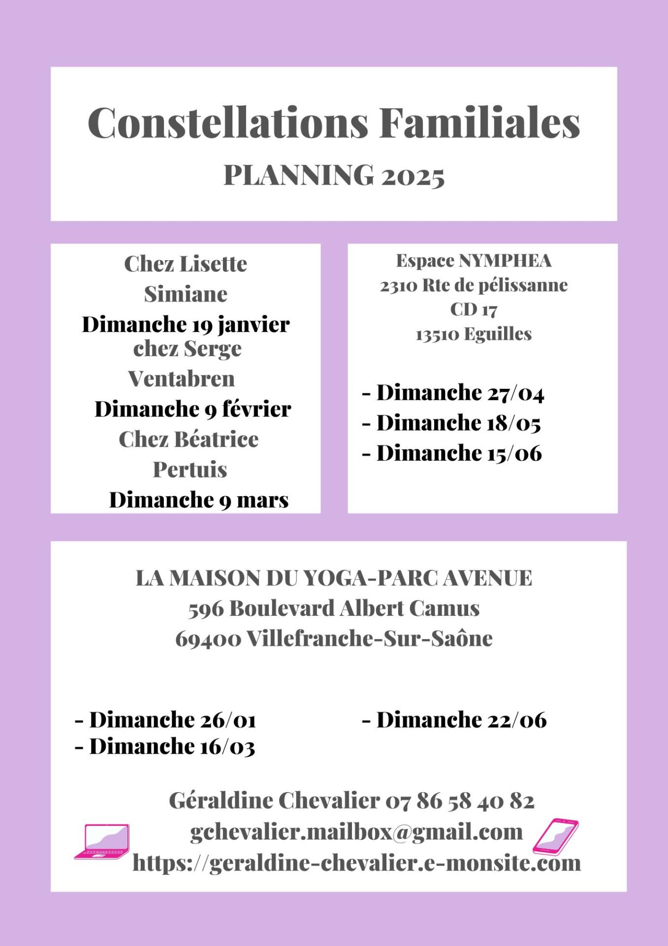Plannig constell 2025